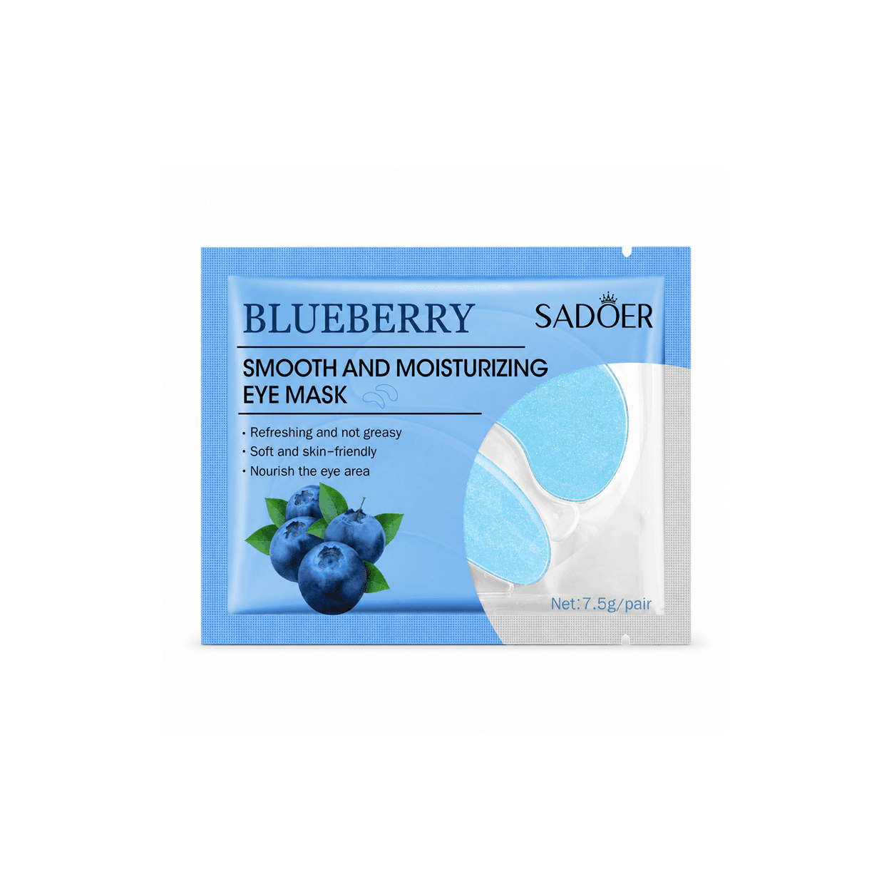 SADOER Blueberry Smooth and Moisturizing Eye Mask front product image