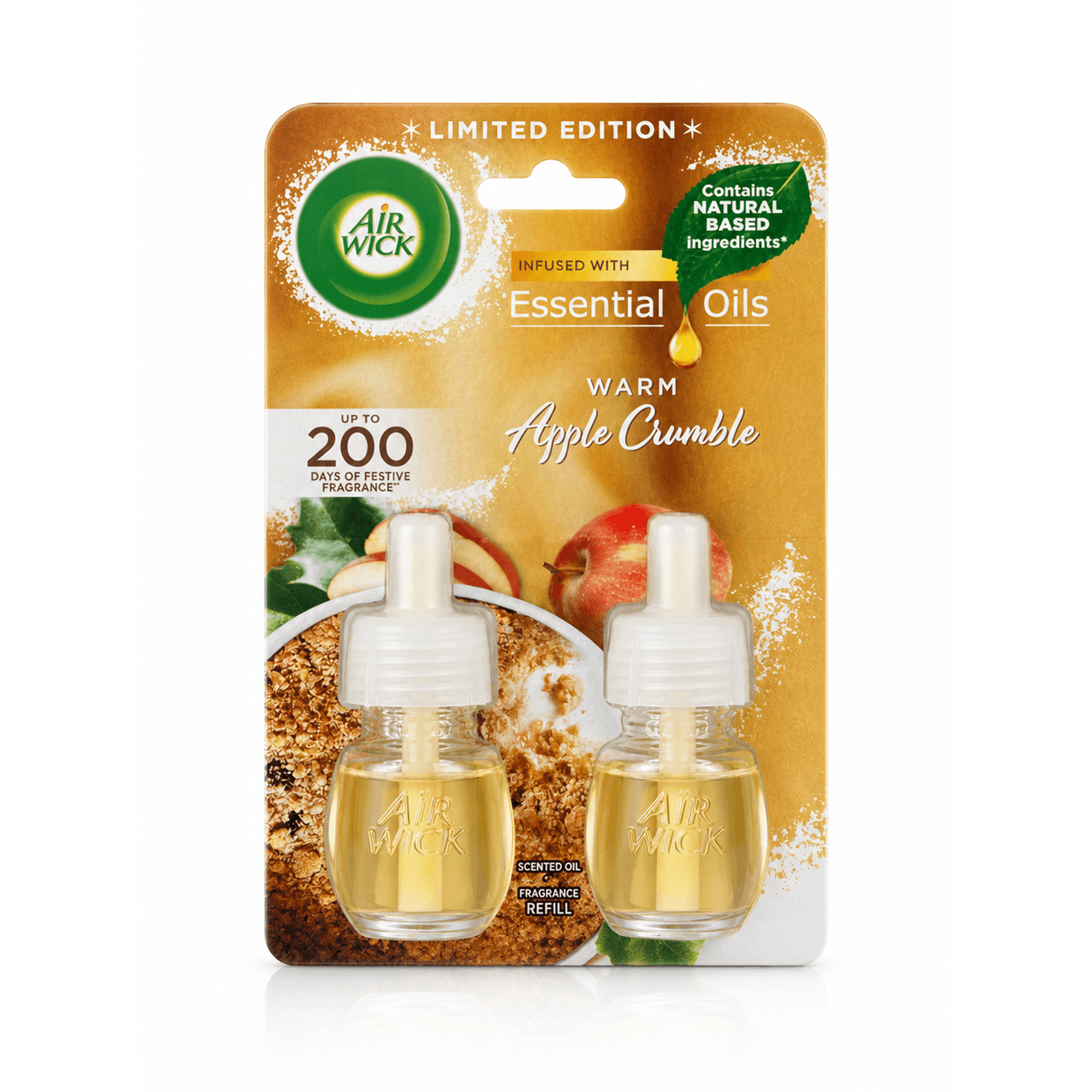 Air Wick Plug-In Twin Refill - Warm Apple Crumble front product image
